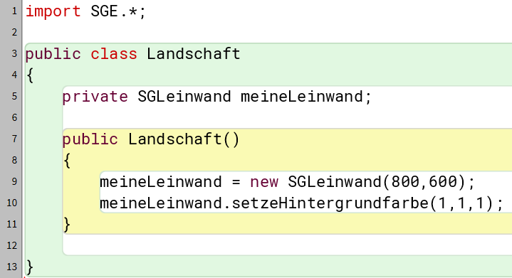 1.3 Die Landschaft – das erste Programm 1.3 Die Landschaft – das erste Programm