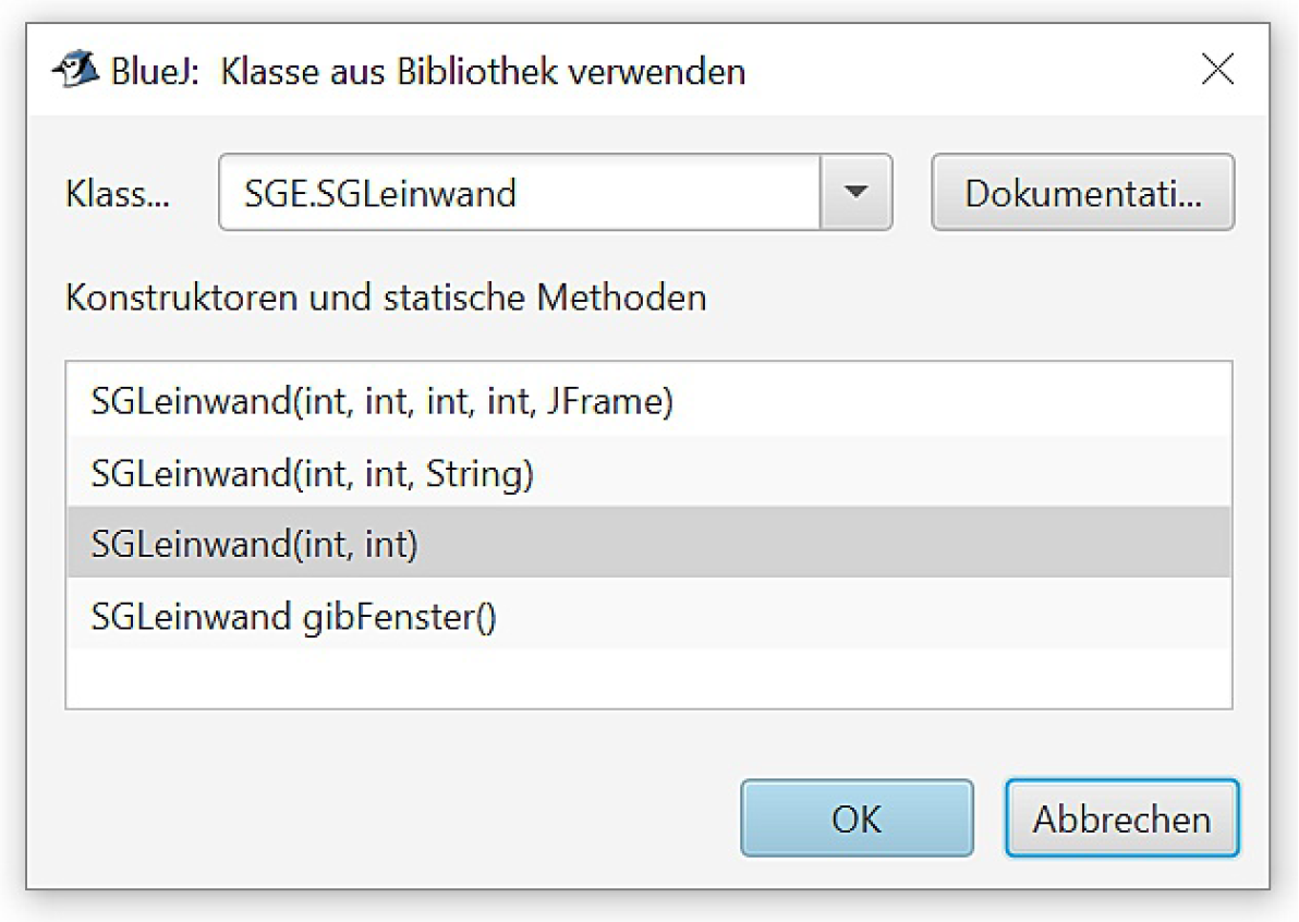 1.2 Objekte und Klassen in BlueJ und SGE 1.2 Objekte und Klassen in BlueJ und SGE