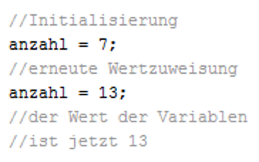 3.1 Variablen 3.1 Variablen